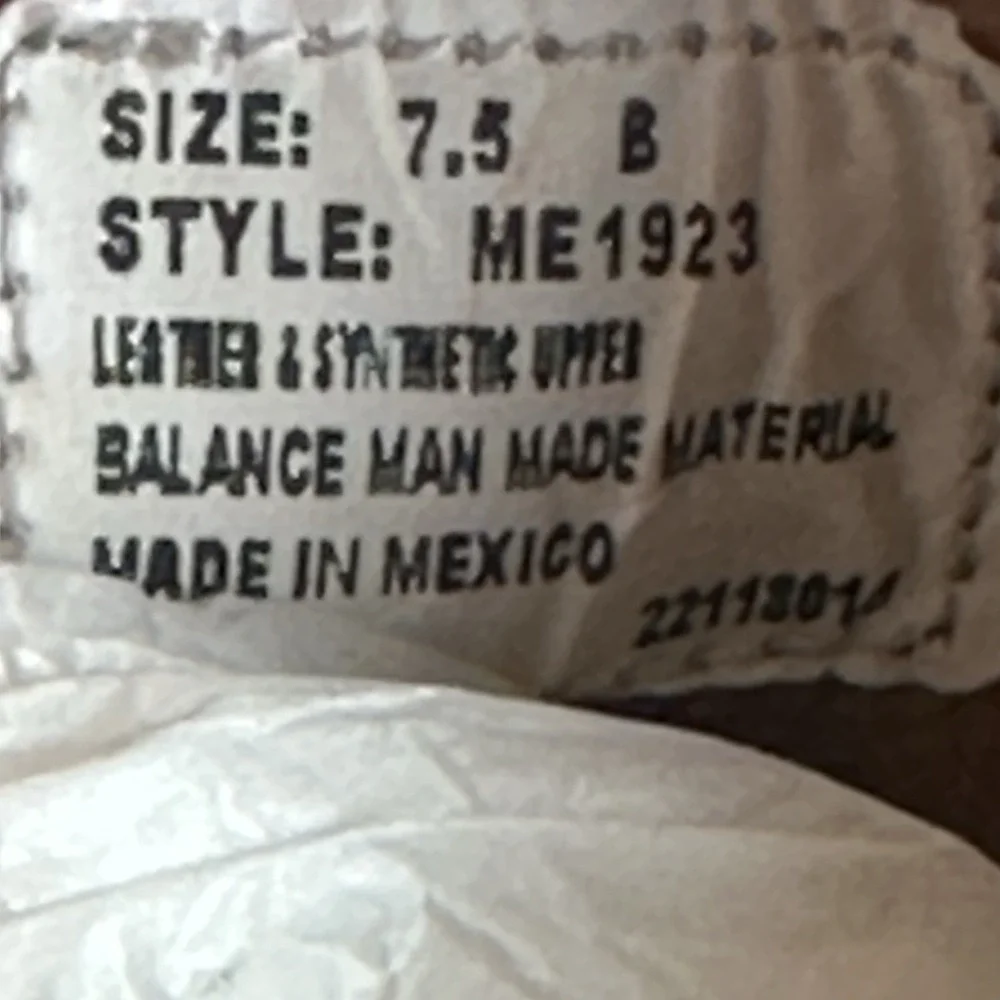 New Nocona Sherry Mocha Western Booties Snip Toe Women's Size 7.5  2.5